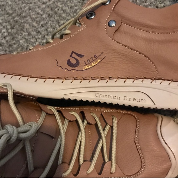 Fashion 5 1978 mens European style soft leather high tops - Picture 2 of 6